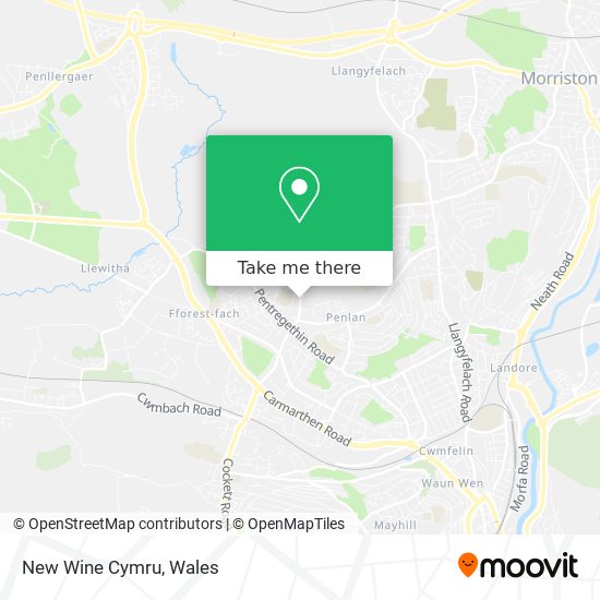 New Wine Cymru map