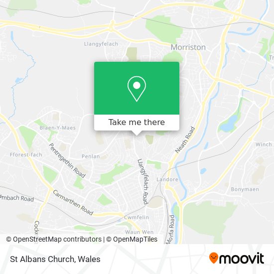 St Albans Church map