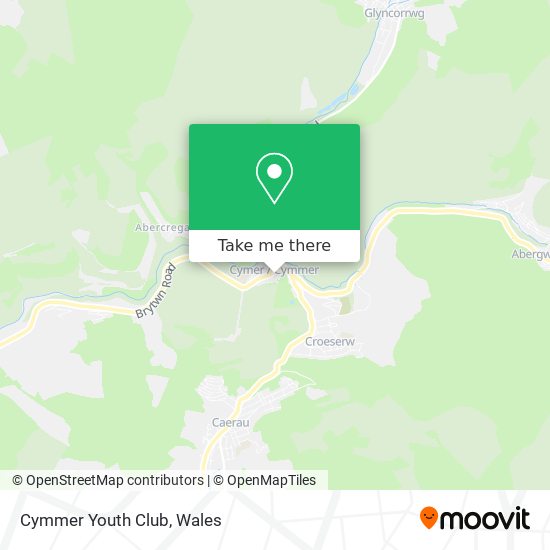 Cymmer Youth Club map