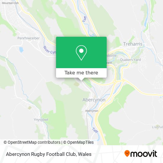 Abercynon Rugby Football Club map