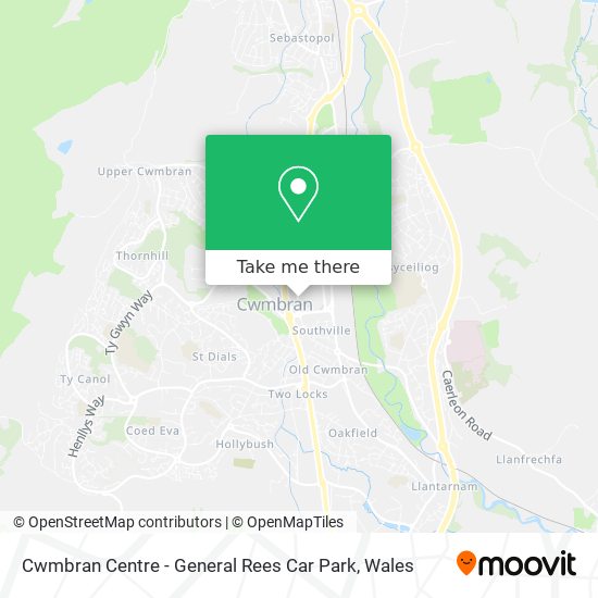 Cwmbran Centre - General Rees Car Park map