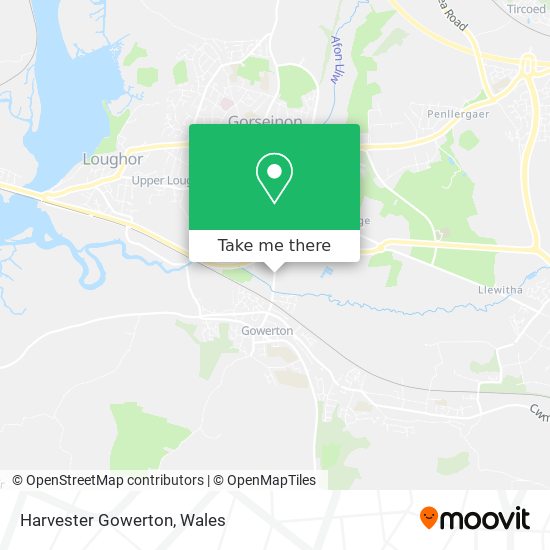 Harvester Gowerton map