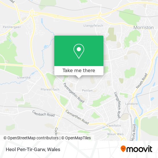 Heol Pen-Tir-Garw map