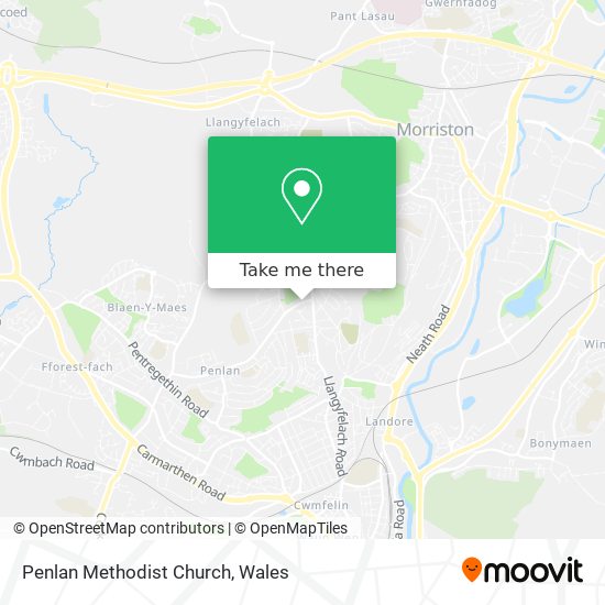 Penlan Methodist Church map