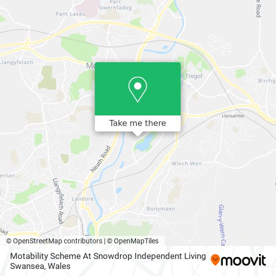 Motability Scheme At Snowdrop Independent Living Swansea map