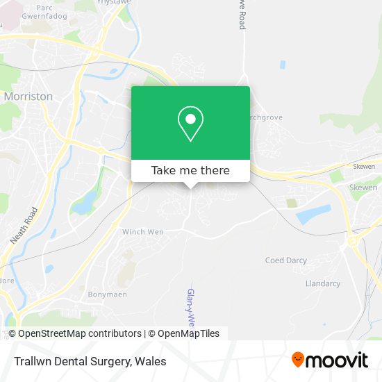 Trallwn Dental Surgery map