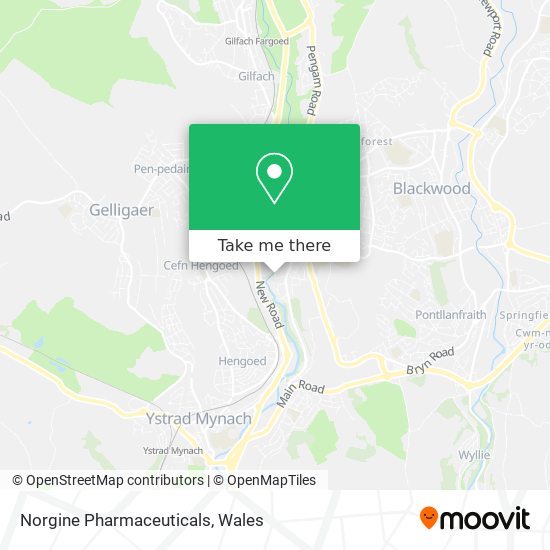 Norgine Pharmaceuticals map