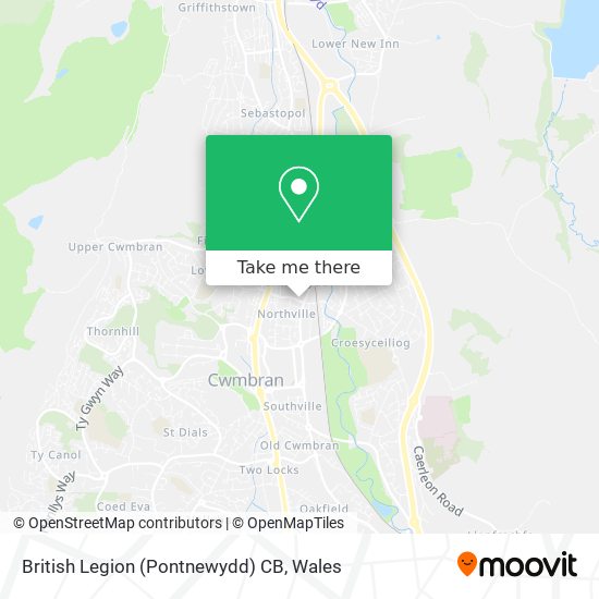 British Legion (Pontnewydd) CB map