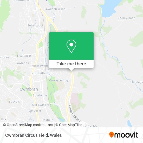 Cwmbran Circus Field map
