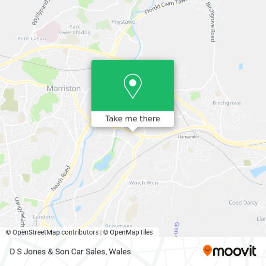 D S Jones & Son Car Sales map