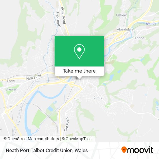 Neath Port Talbot Credit Union map