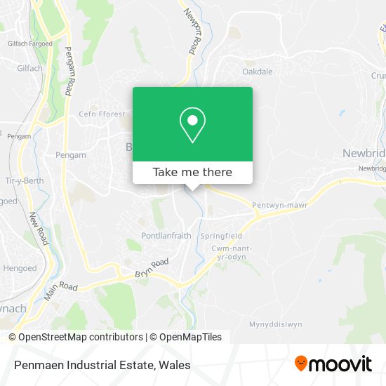 Penmaen Industrial Estate map