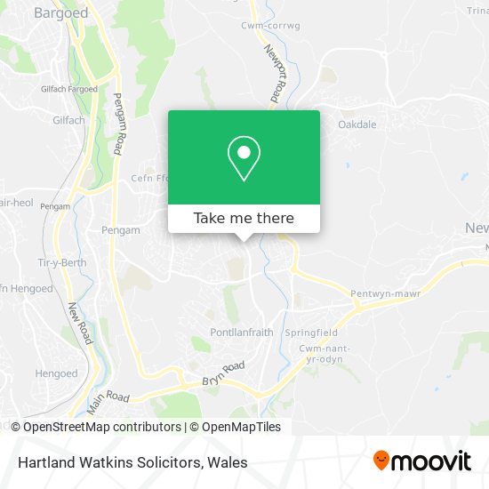 Hartland Watkins Solicitors map