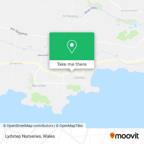 Lydstep Nurseries map