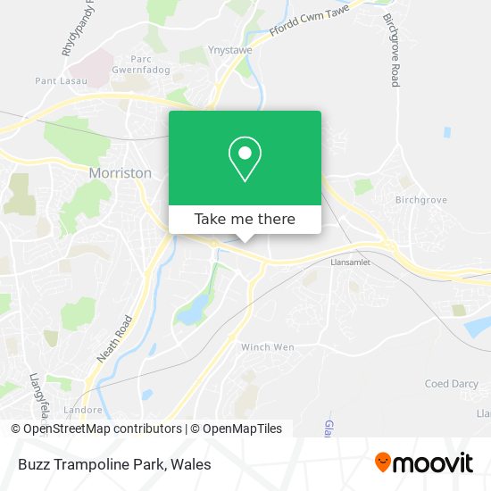 Buzz Trampoline Park map