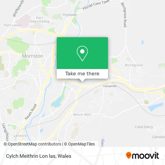 Cylch Meithrin Lon las map