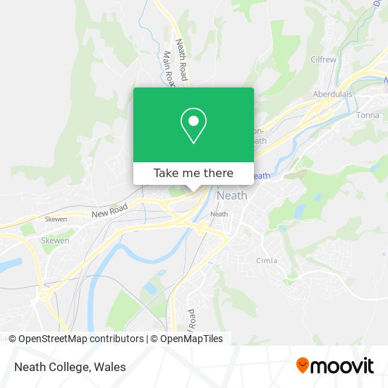 Neath College map