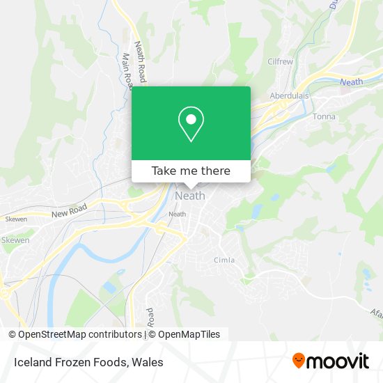 Iceland Frozen Foods map