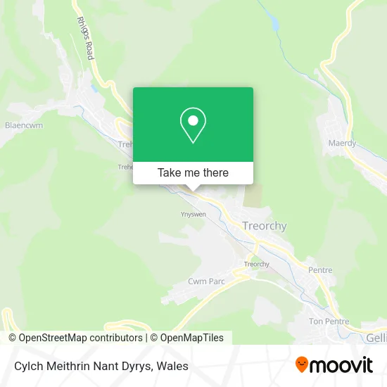 Cylch Meithrin Nant Dyrys map