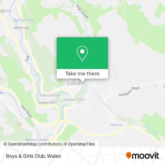 Boys & Girls Club map