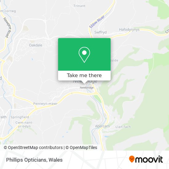 Phillips Opticians map