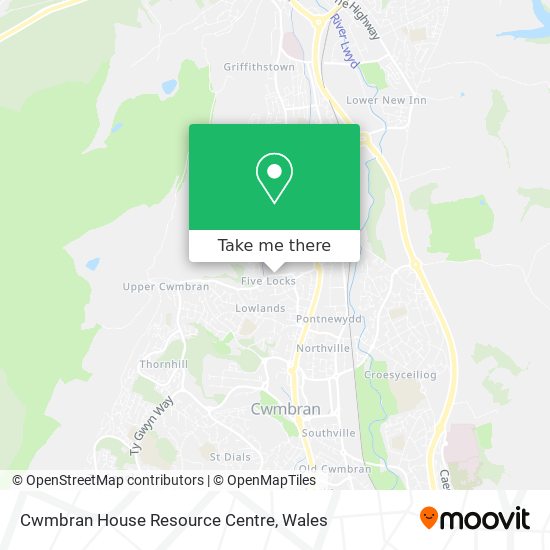 Cwmbran House Resource Centre map