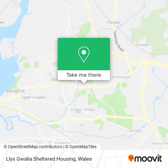 Llys Gwalia Sheltered Housing map