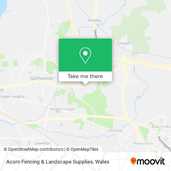 Acorn Fencing & Landscape Supplies map