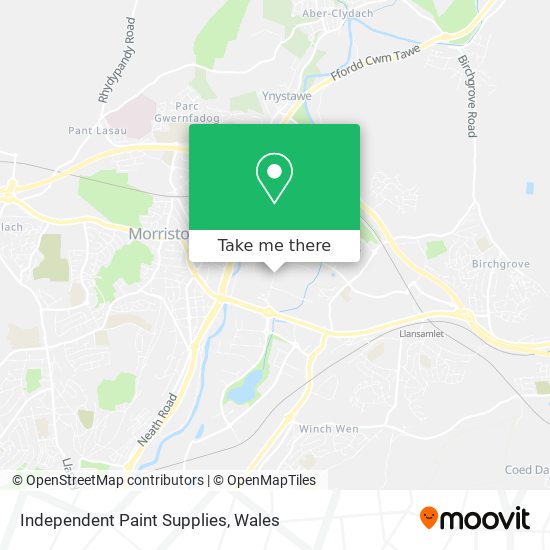Independent Paint Supplies map