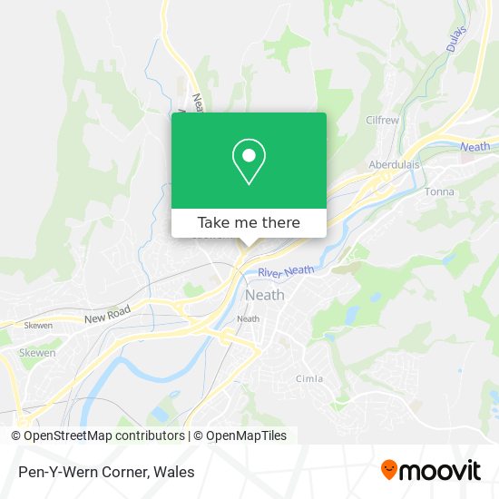 Pen-Y-Wern Corner map