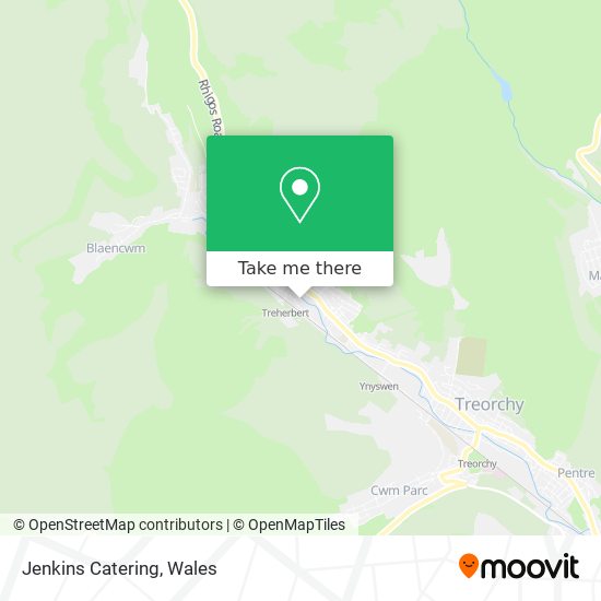 Jenkins Catering map