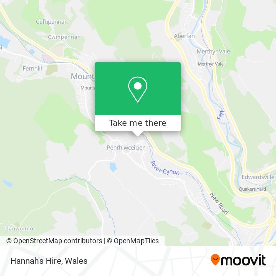 Hannah's Hire map