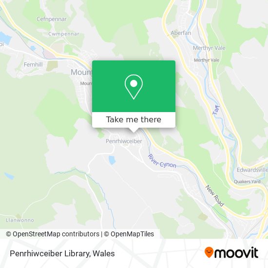 Penrhiwceiber Library map