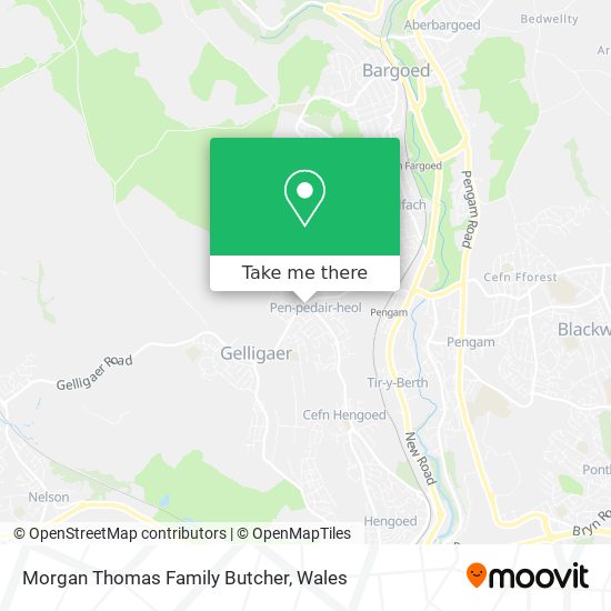 Morgan Thomas Family Butcher map