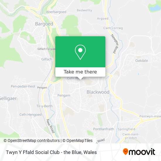 Twyn Y Ffald Social Club - the Blue map