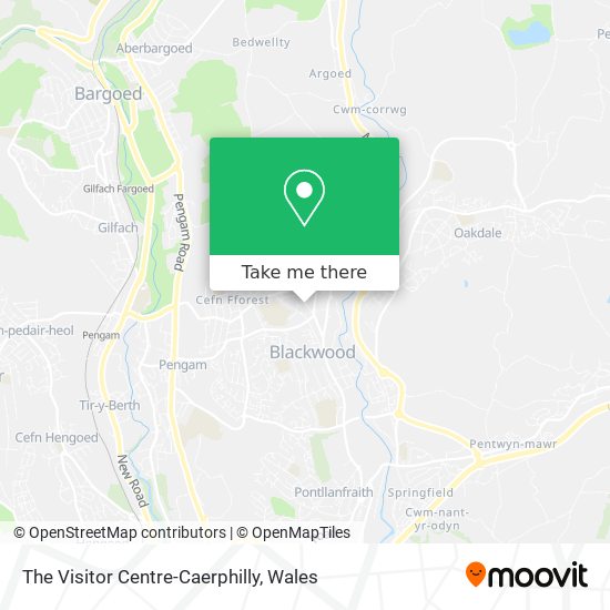 The Visitor Centre-Caerphilly map