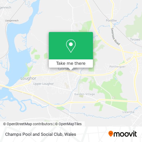 Champs Pool and Social Club map