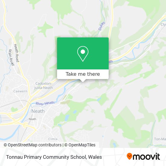 Tonnau Primary Community School map