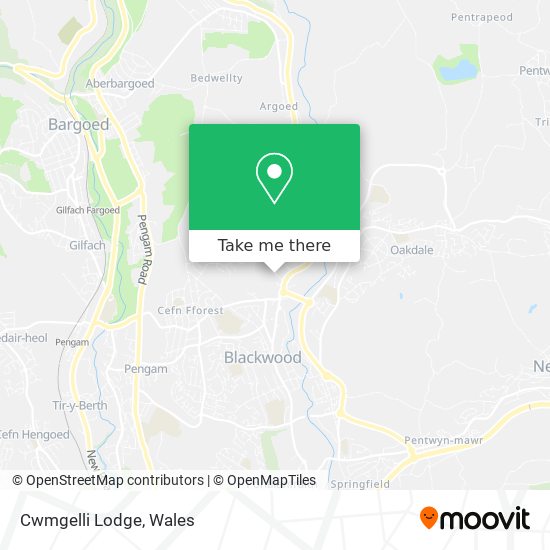 Cwmgelli Lodge map