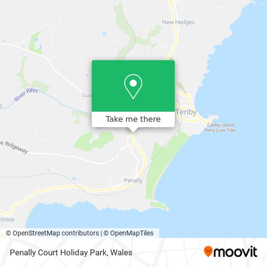 Penally Court Holiday Park map