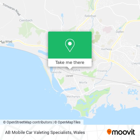 AB Mobile Car Valeting Specialists map