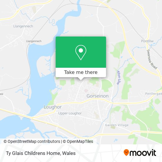 Ty Glais Childrens Home map