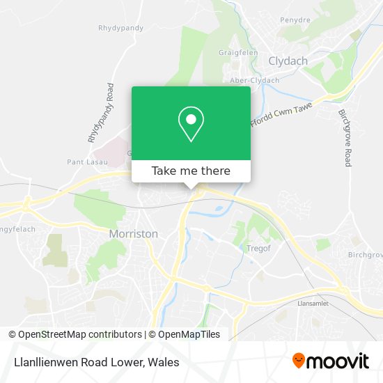 Llanllienwen Road Lower map