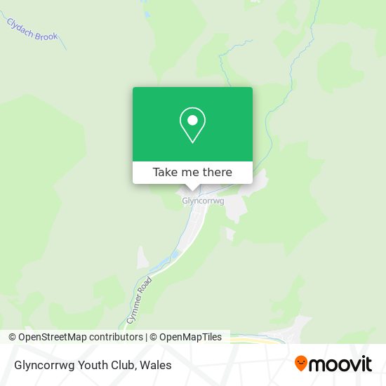Glyncorrwg Youth Club map