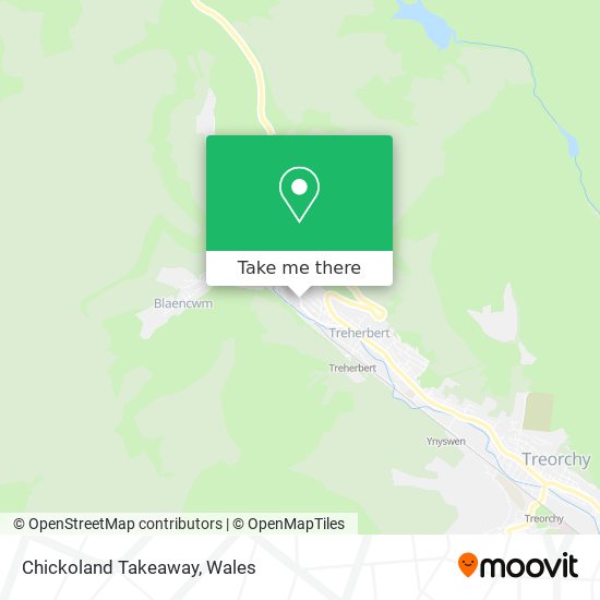 Chickoland Takeaway map