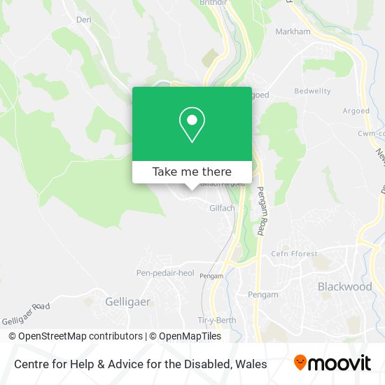 Centre for Help & Advice for the Disabled map
