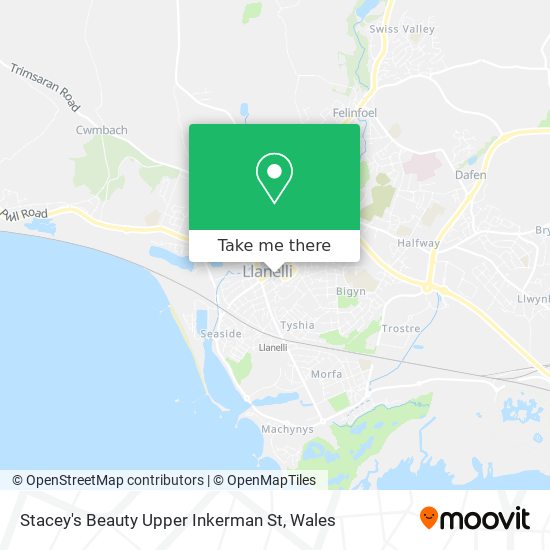 Stacey's Beauty Upper Inkerman St map