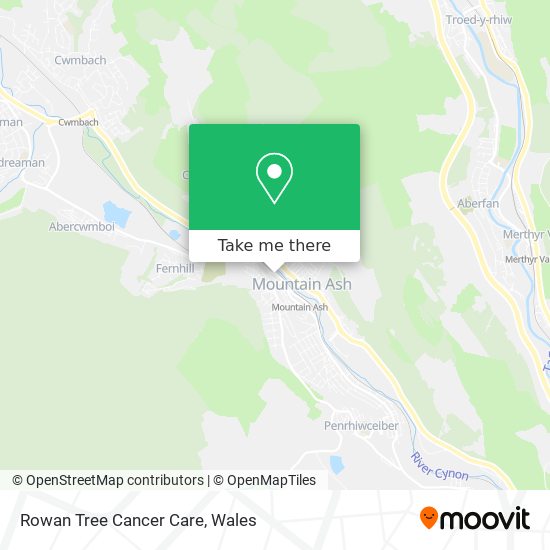Rowan Tree Cancer Care map