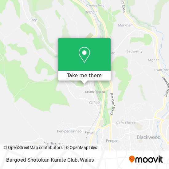 Bargoed Shotokan Karate Club map