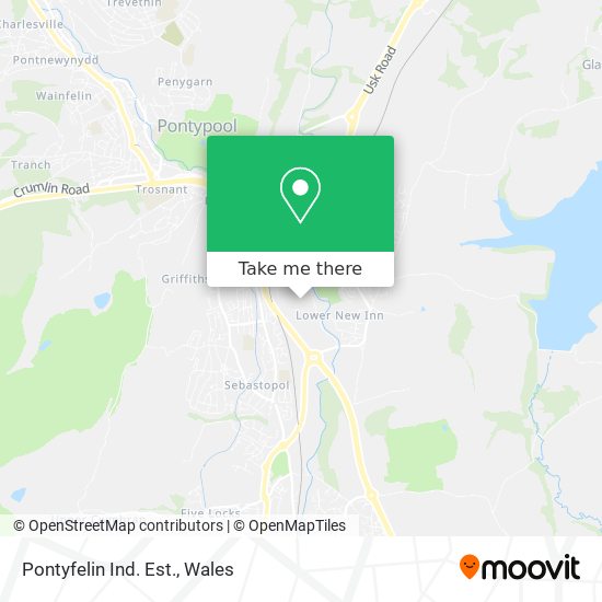Pontyfelin Ind. Est. map